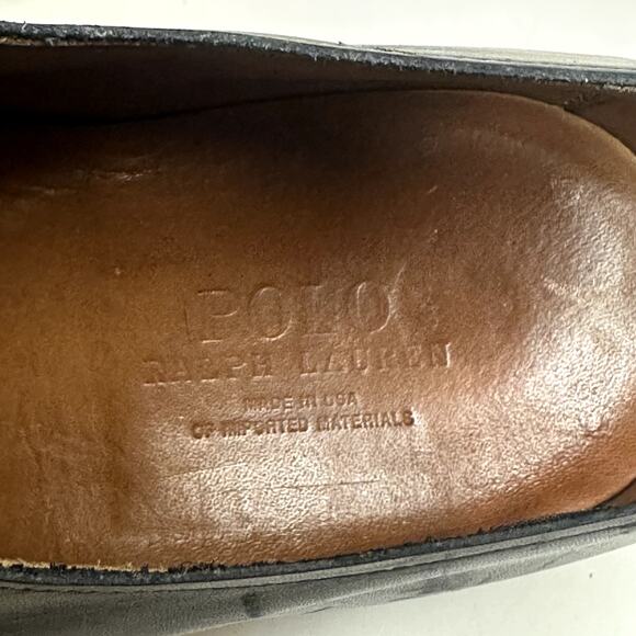 VERY GOOD Ralph Lauren x Allen Edmonds Grant Monk Strap Black Made in USA 10.5 - Picture 10 of 14